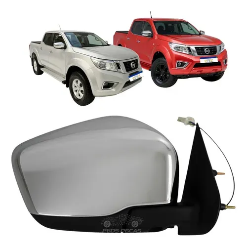 Retrovisor Cromado Nissan Frontier 2017 A 2022 S/pisca