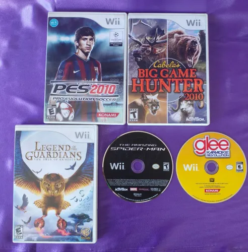 5 JOGOS NINTENDO WII POR 80 REAIS 