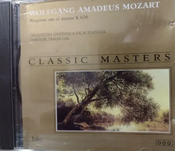 Cd Wolfgang Amadeus Mozart - Requiem em Ré Menor K 626 - Classic Masters - Anos 90