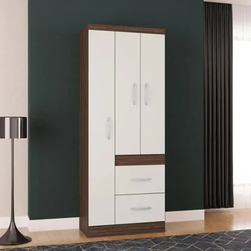 Guarda Roupa 3 Portas 2 Gavetas