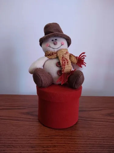 Boneco de neve com caixinha