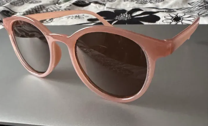 Óculos de Sol Rosa Claro com Lente Marrom