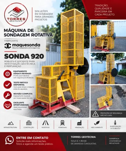 Máquinas de Sondagem Rotativa - Geotecnia - Mineração - Sondagem.