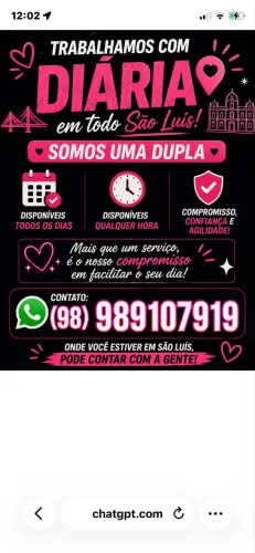 Disponíveis para faxina