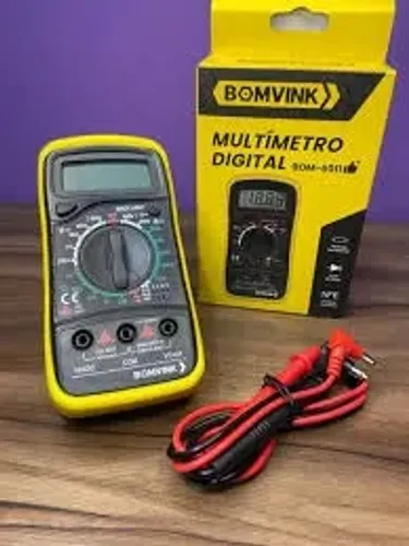 MULTIMETRO DIGITAL COM SUPORTE 600 V E ILUMINAÇÃO 