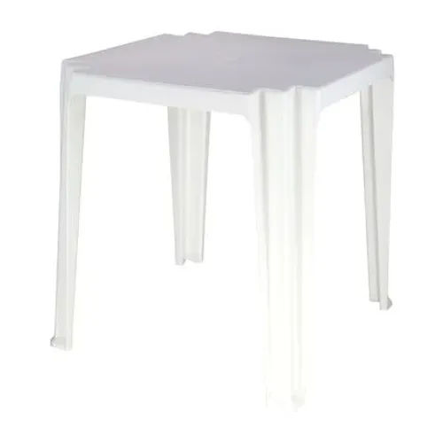 Conjunto de Mesa Plástica + 4 Cadeiras Tramontina na cor Branca