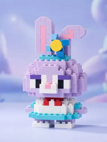 Coelha Stela Lou | Mini Blocos de Montar 