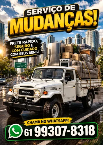 Frete e Mudança com Bandeirante. Rápido e Barato DF