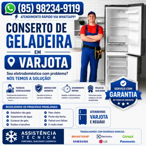 Conserto de Geladeira em Varjota - Assistência Técnica