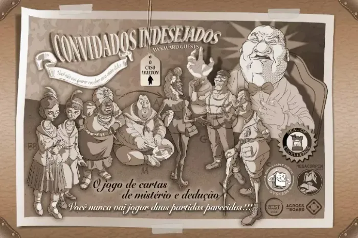 Convidados Indesejados (2016) BoardGame Impresso
