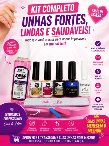 Kit preparatório de unha em gel