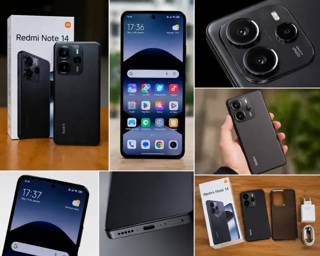     Xiaomi Redmi Note 14 256GB 8GB RAM 108MP Novo na caixa Lacrado 