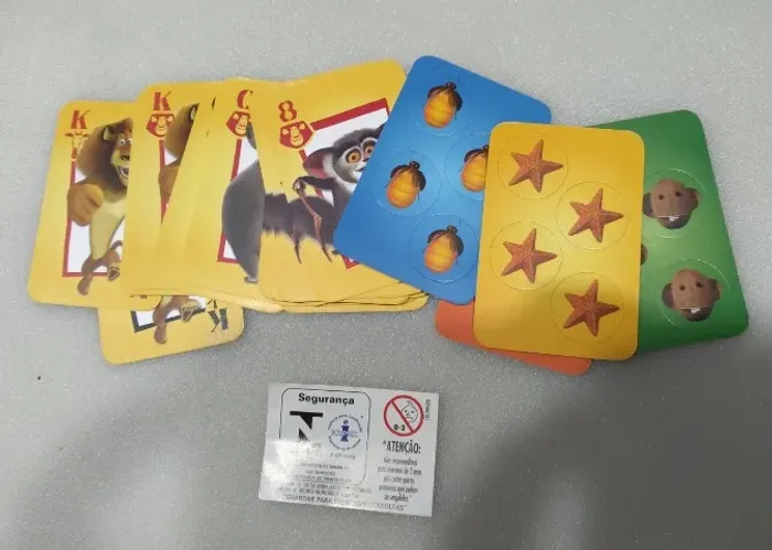 Jogo de Cartas Madagascar Nestle Colecionável