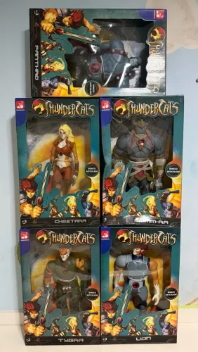 Coleção Completa ThunderCats GIGANTES Bandeirante Lacrados Ñ Bandai Super 7 40-45 cm