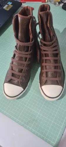 All Star Couro Original Converse Cano Alto Semi Novo 36
