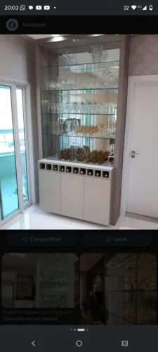 Cristaleira en vidros