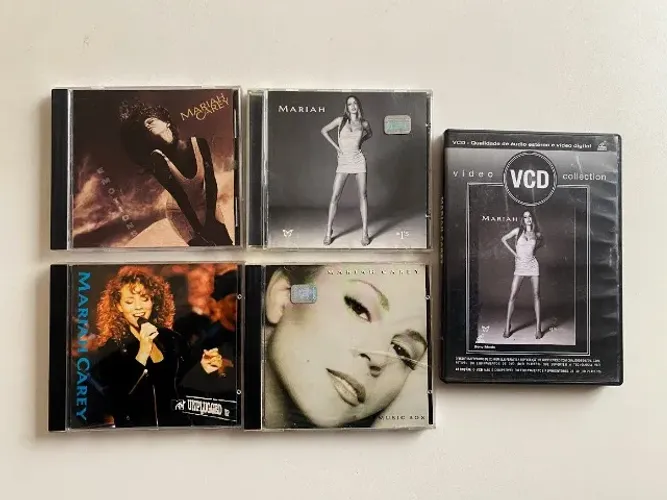 Remate! Coleção Mariah Carey VCD Raro + 4 CDs Emotions #1's MTV Unplugged Music Box