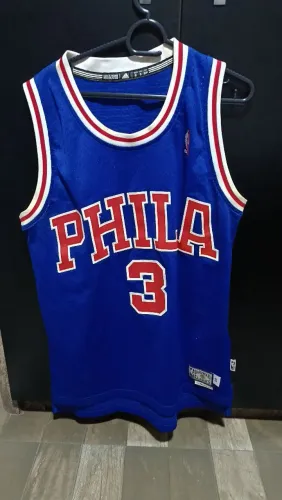 Regata Camisa NBA Philadelphia 76ers Allen Iverson #3 Adidas Hardwood Classics Azul
