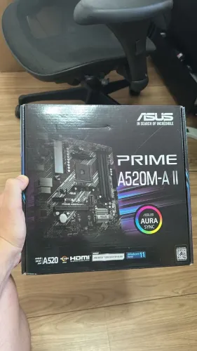 Placa Mae Asus PRIME A520M-A II, DDR4, Socket AM4 Nova, Lacrado, Com Nota fiscal