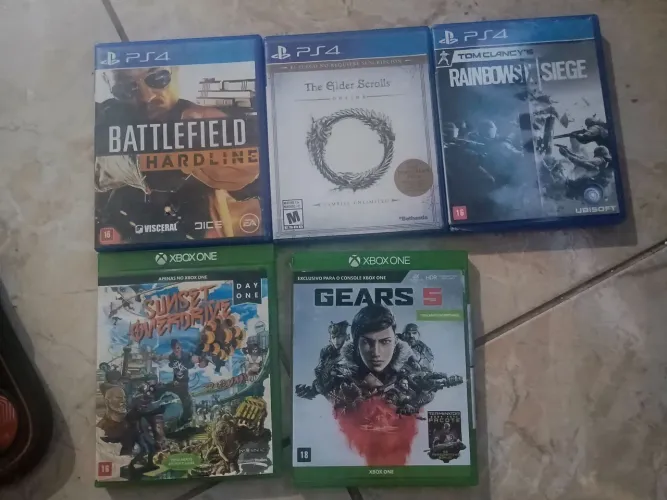 Jogos de ps4 e Xbox one