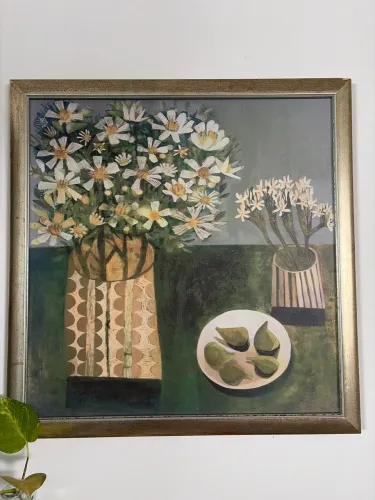 Quadro moldura dourada 
