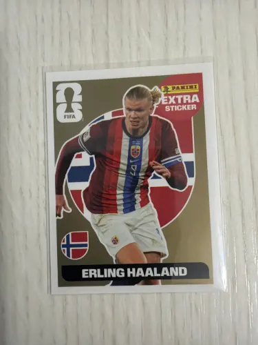 Figurinha Erling Haaland Ouro Extra - Copa do Mundo 2026 Panini Original