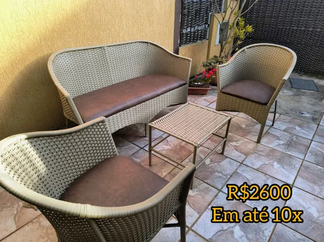 Conjunto de Sofá em Fibra Imperial 