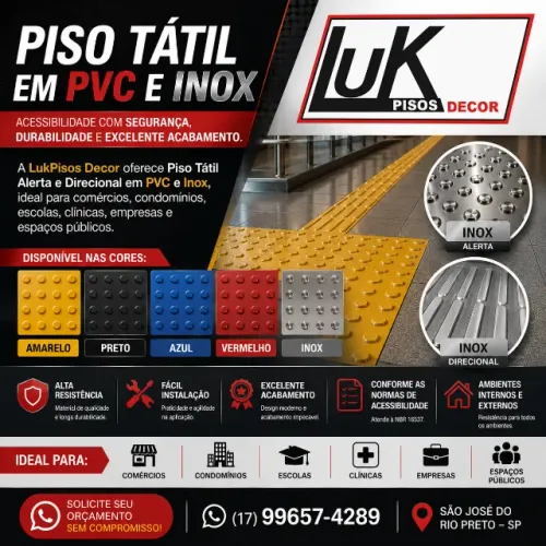 Piso Tatil Acessibilidade