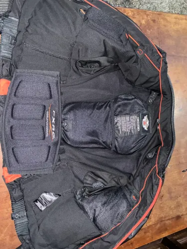 Jaqueta de couro motoqueira com as proteções - HARLEY DAVIDSON
