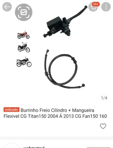 Burrinho freio +mangueira