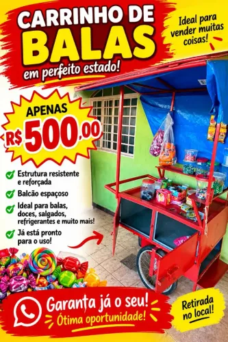 Carro de balas e doces