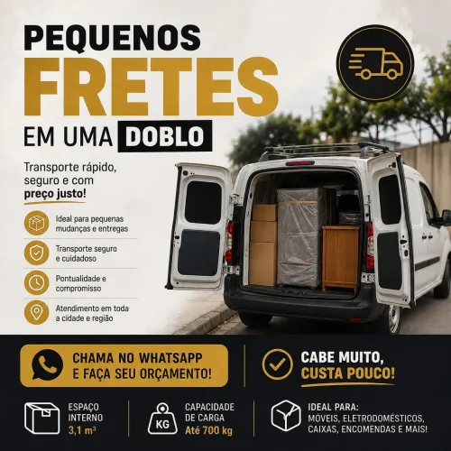 Pequenos fretes.