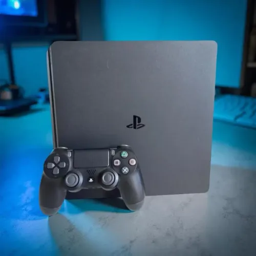 Ps4 Slim Desbloq. c/1 Controle 500GB