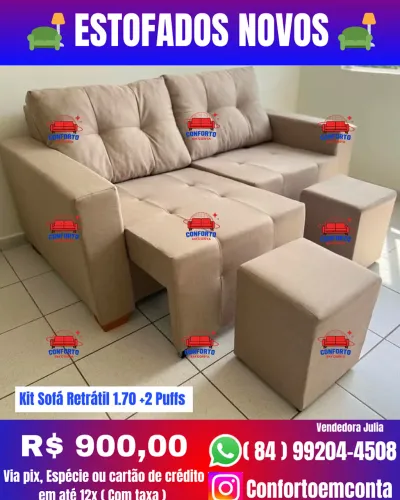 Sofá Retrátil Todos os Tamanhos A Partir : R$ 700,00 