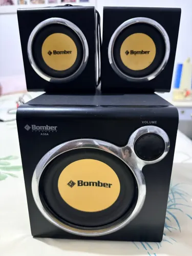Caixa de Som Bomber 2.1 Subwoofer (A30A) (para PC ou TV)