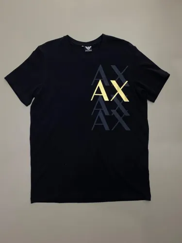 Camiseta AX Preto/Dourado