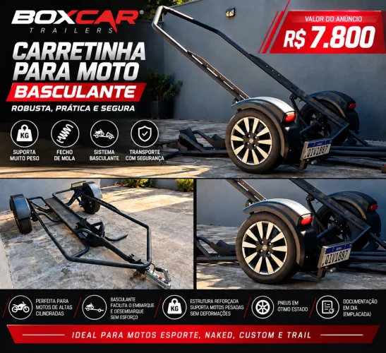 Carretinha de moto boxcar