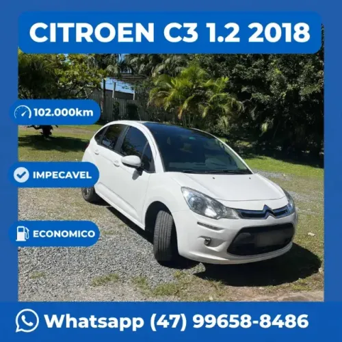 Citroen C3 Tendance Pure Tech 1.2 Flex 12V Mec. 2018