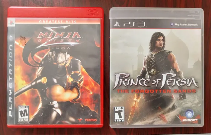 Jogos de ps3 ninja gaiden e principe da persia