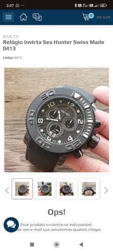 Relógio invicta Sea hunter 