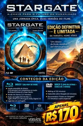 Blu-ray Filme Stargate edição limitada versátil 