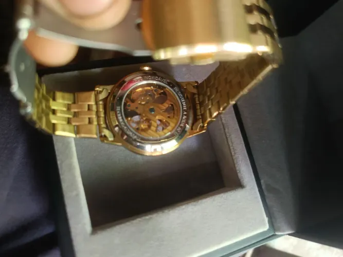 Relógio techno caveira automatico