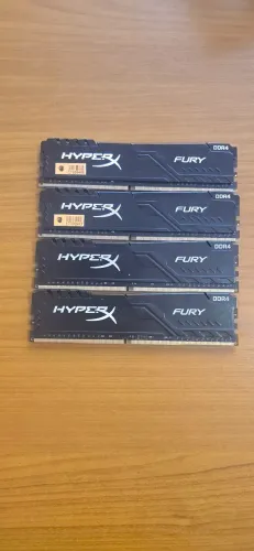 Memória Hyperx Fury ddr4 - 4x8gb 2666mhz