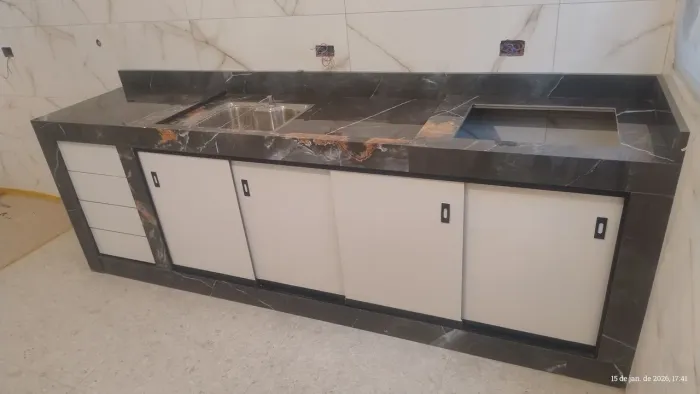 Bancadas em porcelanato