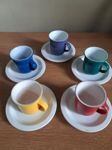 5 xícaras de café de acrílico