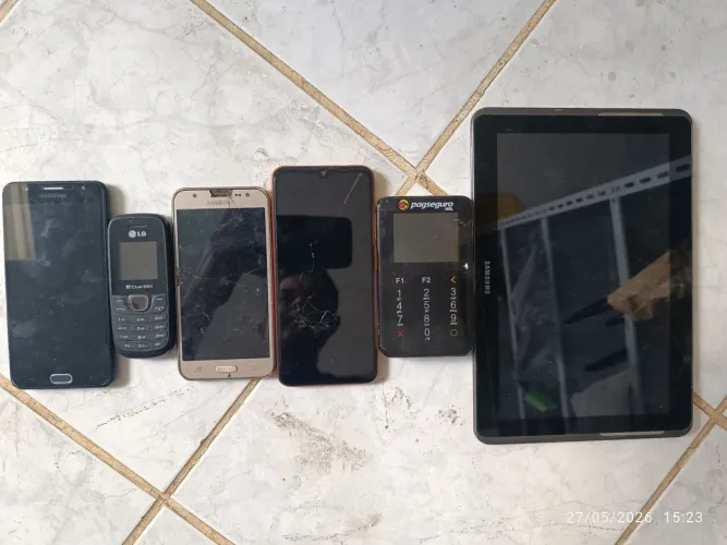 Lote de celulares e tablet