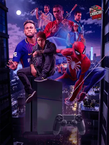 PlayStation 4 FAT 500GB DESBLOQUEADO com 2 Controles
