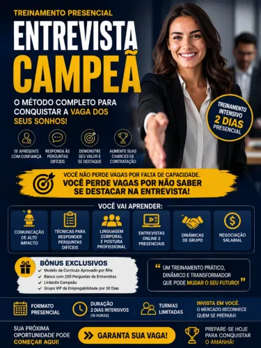 Treinamento Intensivo Entrevista Campeã