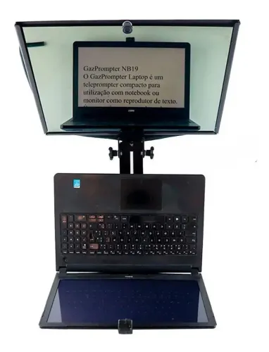 Teleprompter para notebooks de até 16 polegadas