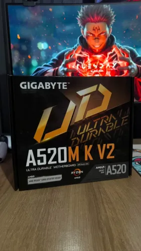 Placa Mãe Gigabyte A520M K V2, Chipset A520, AMD AM4, MATX, DDR4